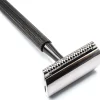 Parker Shaving 78R Gunmetal- Unisex Textured Long Handle Three piece Safety Razor