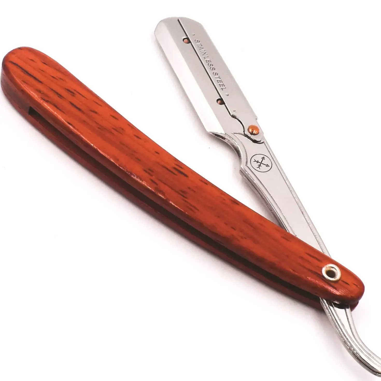 Parker Shaving SRRW - Rosewood Handle Clip Type Barber/Straight Razor