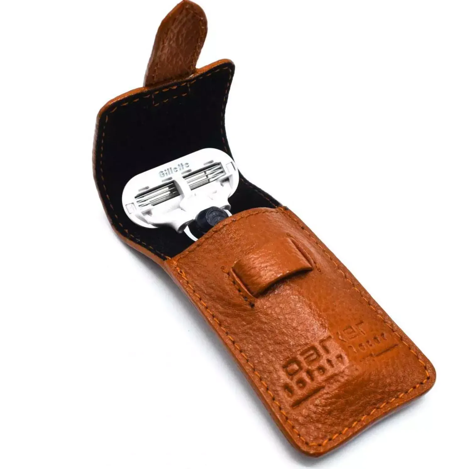 Parker Shaving TRVL-Ladies Venus Compatiable Rose Gold Textured Razor With Leather Case