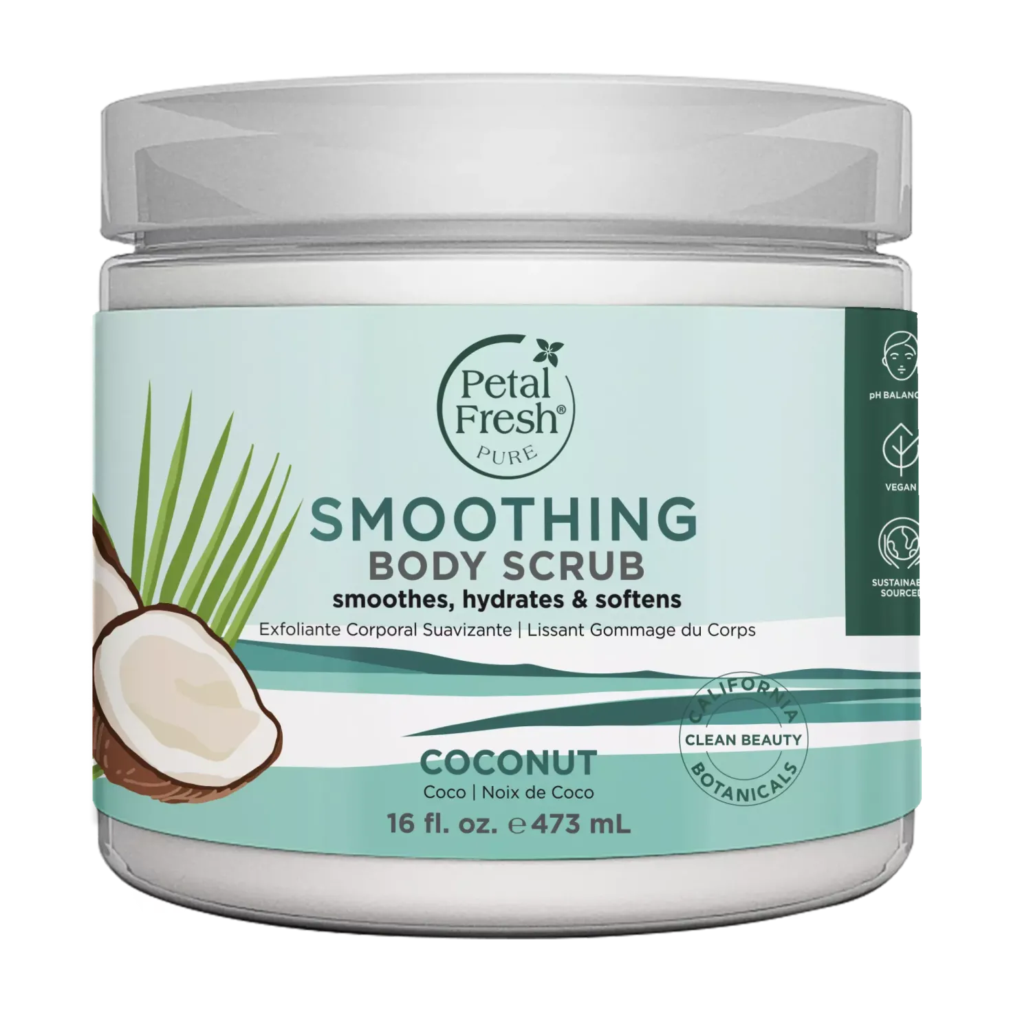 Petal FreshPure Coconut Oil Body Scrub 473 ml