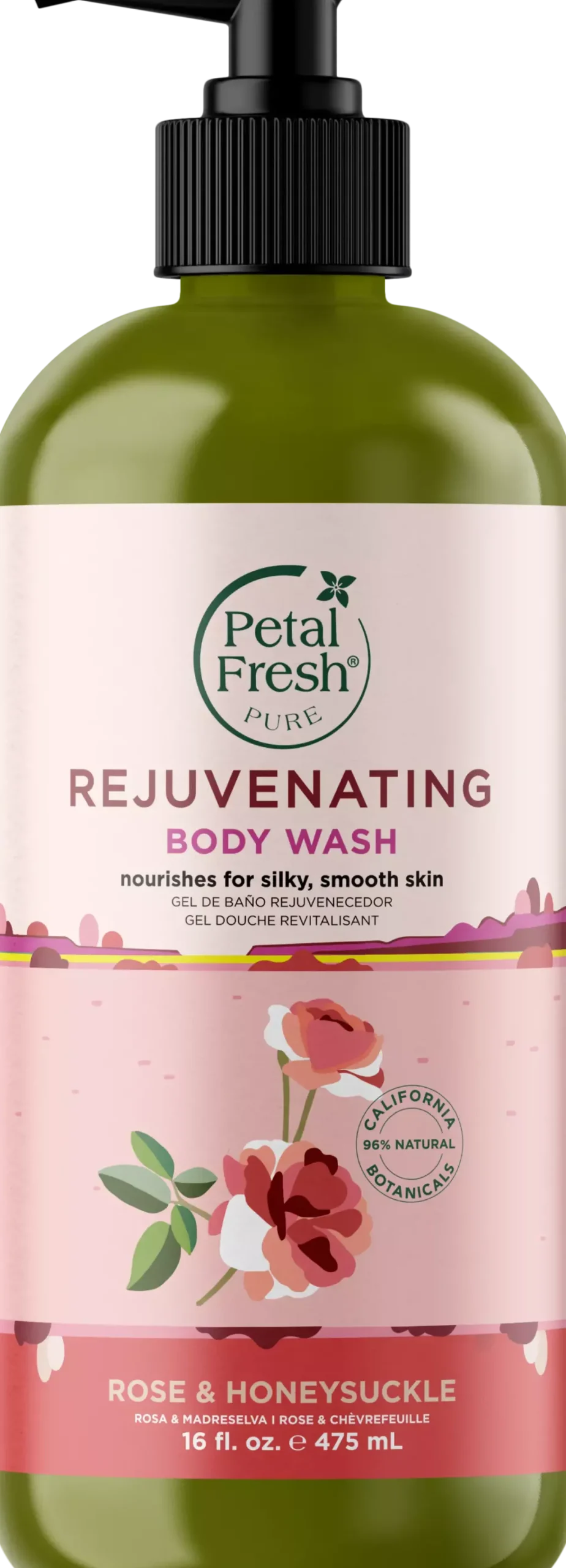 Petal FreshPure Rose & Honeysuckle Body Wash 473 ml