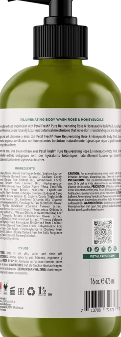 Petal FreshPure Rose & Honeysuckle Body Wash 473 ml