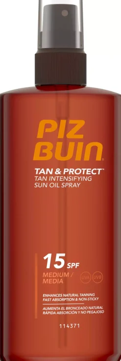 Piz BuinTan & Protect Tan Intensifying Sun Oil Spray SPF15 150 ml
