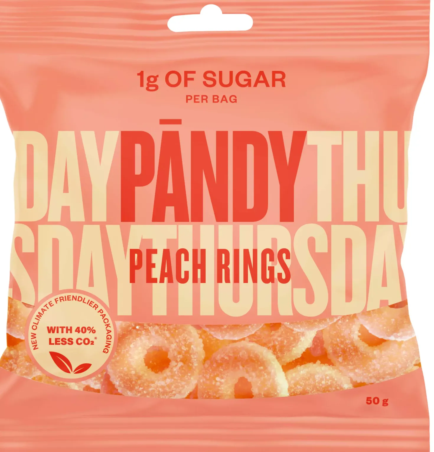 Pändy Candy Peach Rings 50 g