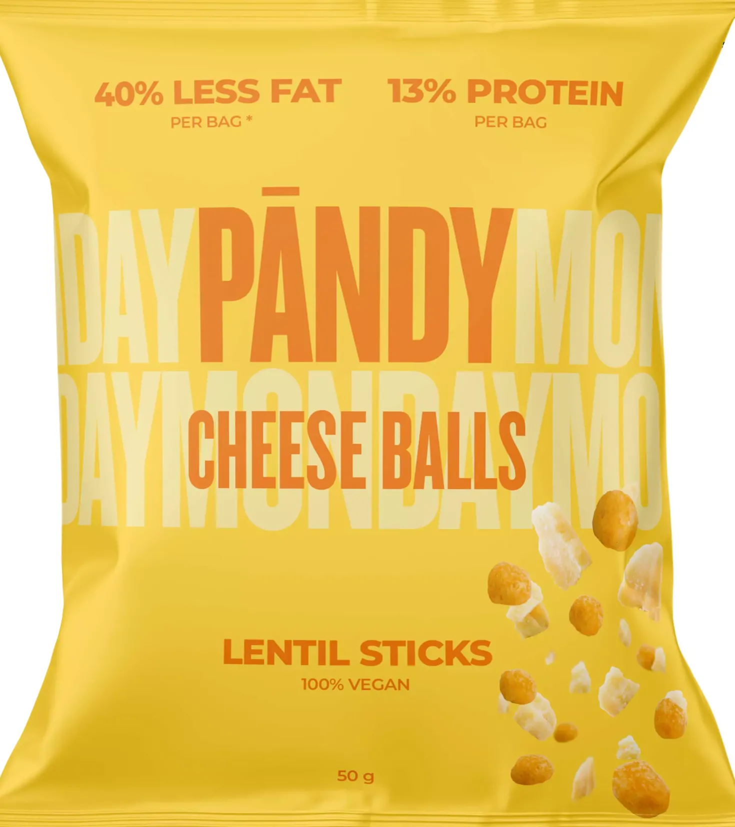Pändy Lentil Snacks Cheese Balls 50 g