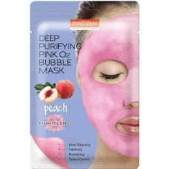 Purederm Deep Purifying Pink O2 Bubble Mask "PEACH" 25 g