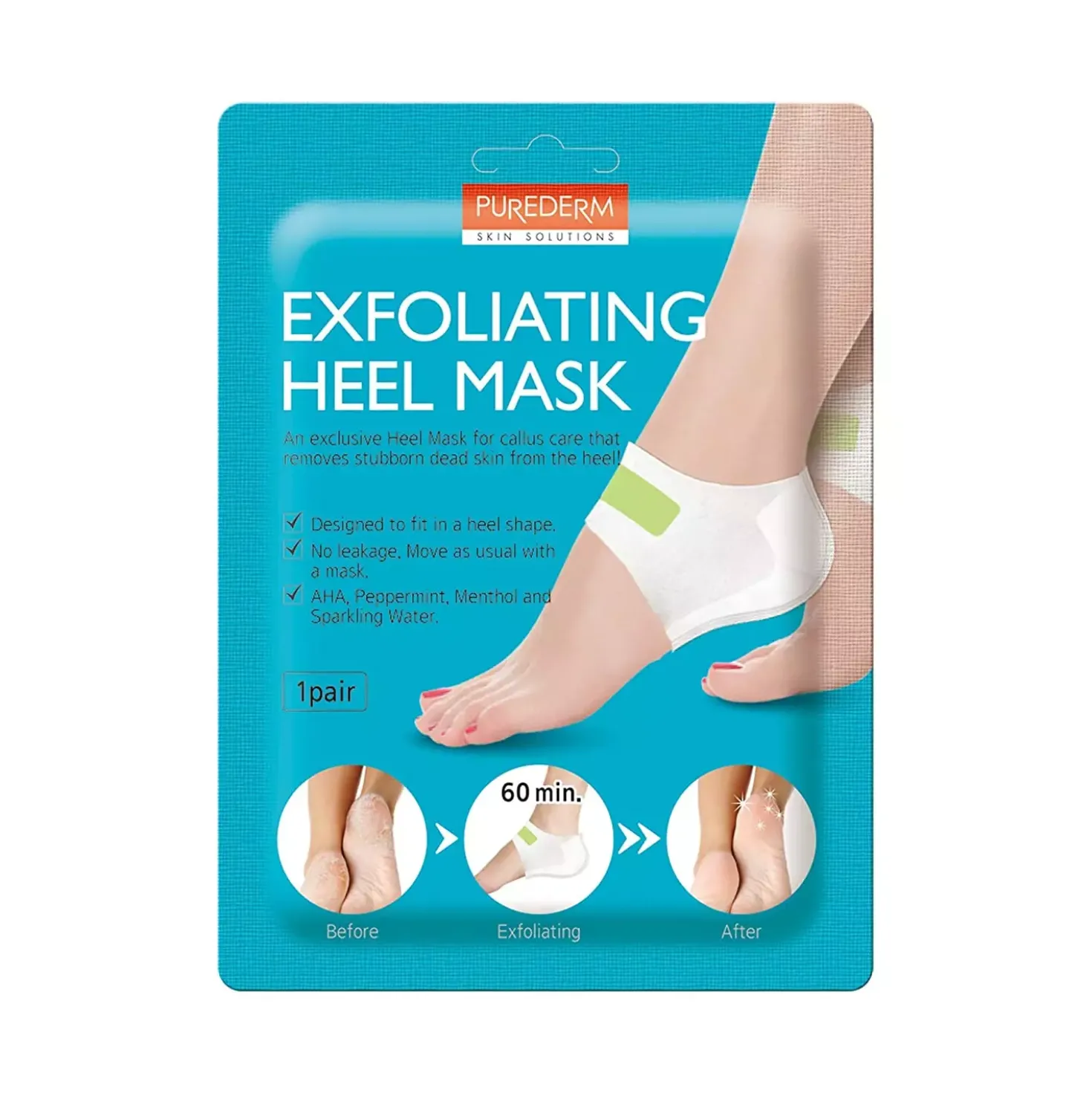 Purederm Exfoliating Heel Mask 18 g