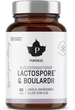 Pureness Mjölksyrabakterier Lactospore + Boulardii 60 stk