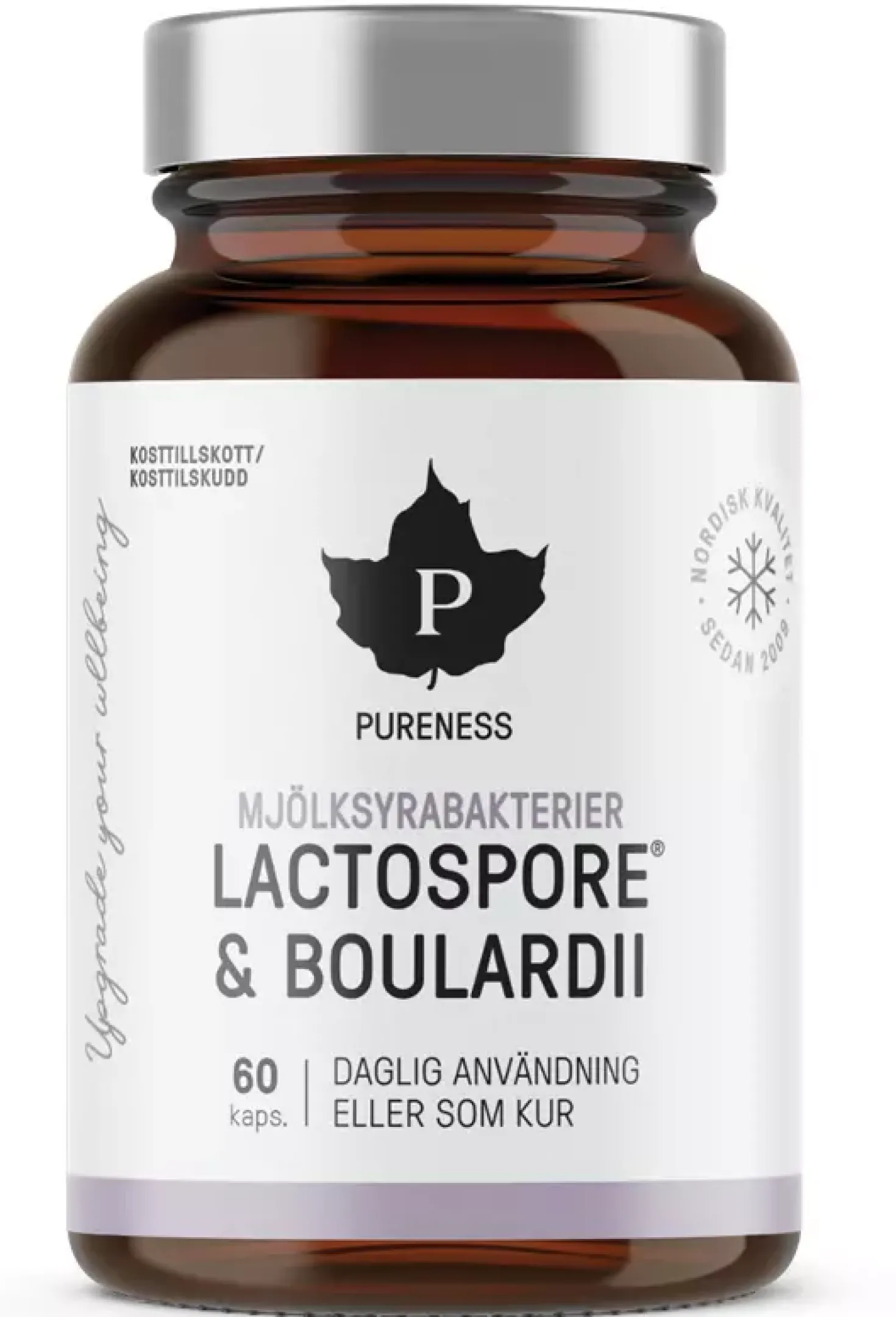Pureness Mjölksyrabakterier Lactospore + Boulardii 60 stk