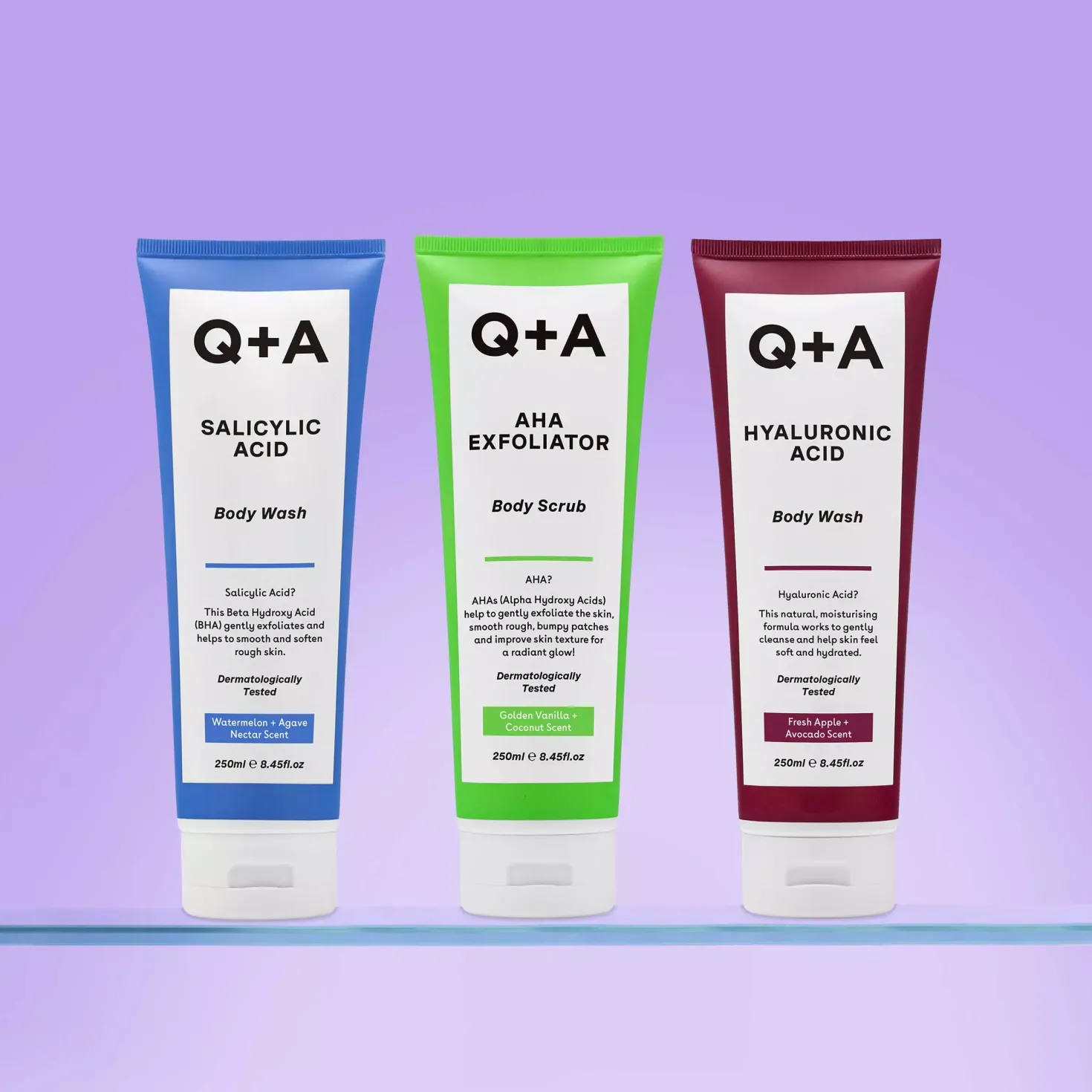 Q+A AHA Exfoliator Body Scrub 50 ml