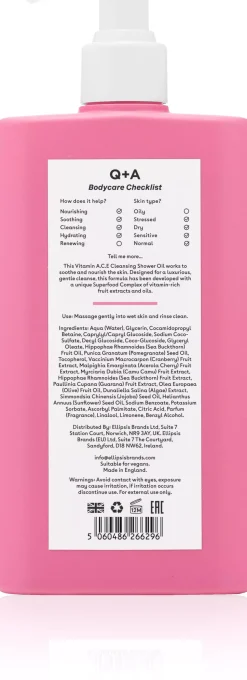 Q+A Vitamin A.C.E Shower Oil 250 ml