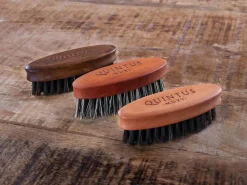 Quintus MMXV Small Beard Brush Pearwood Firm Nylon and Horse Hair Mix