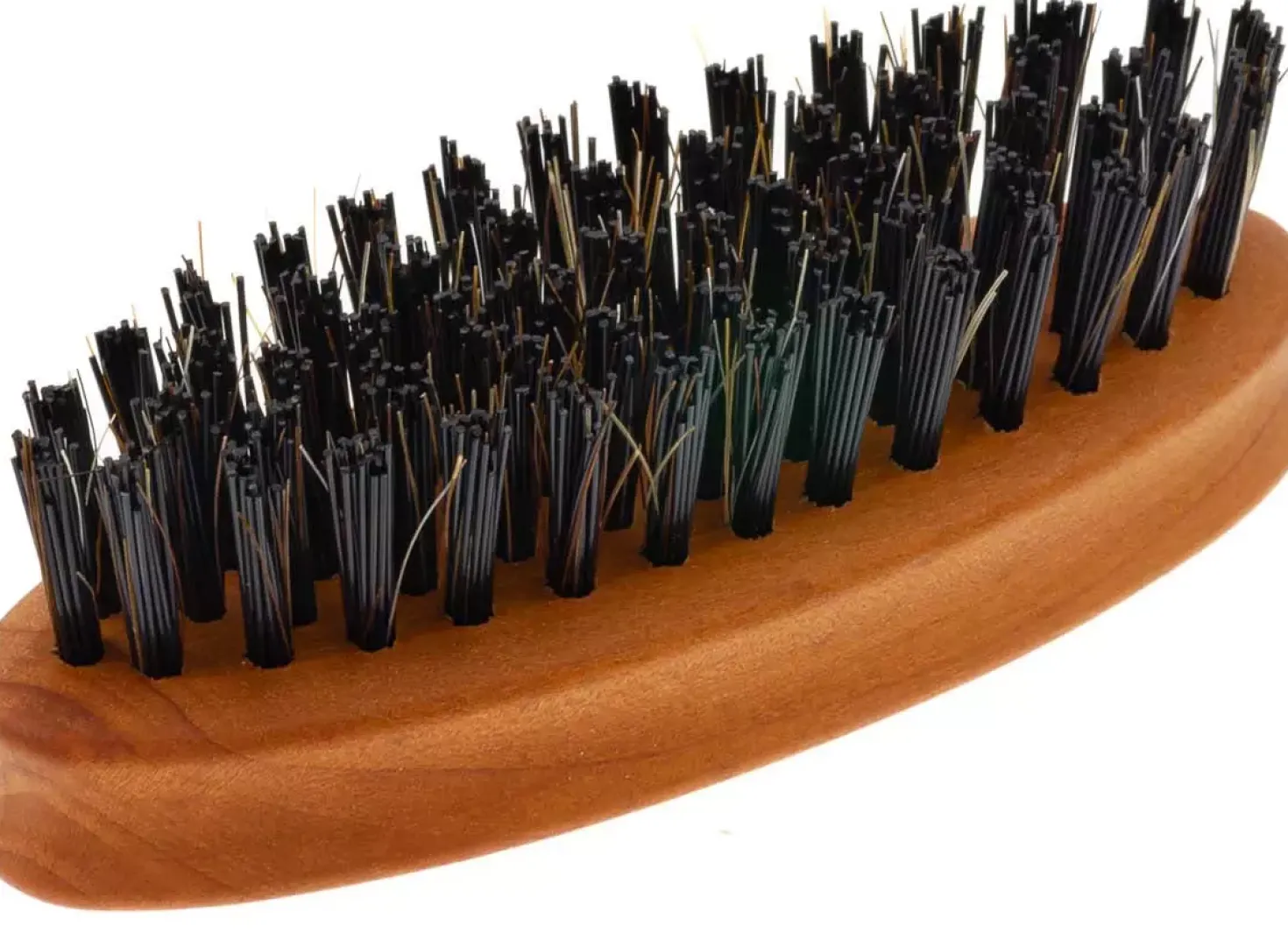 Quintus MMXV Small Beard Brush Pearwood Firm Nylon and Horse Hair Mix