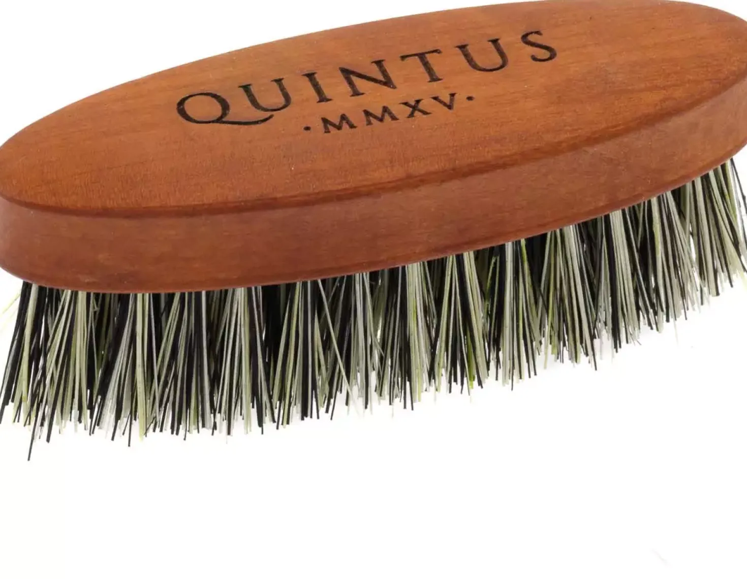 Quintus MMXV Small Vegan Beard Brush Pearwood Tampico Fibers