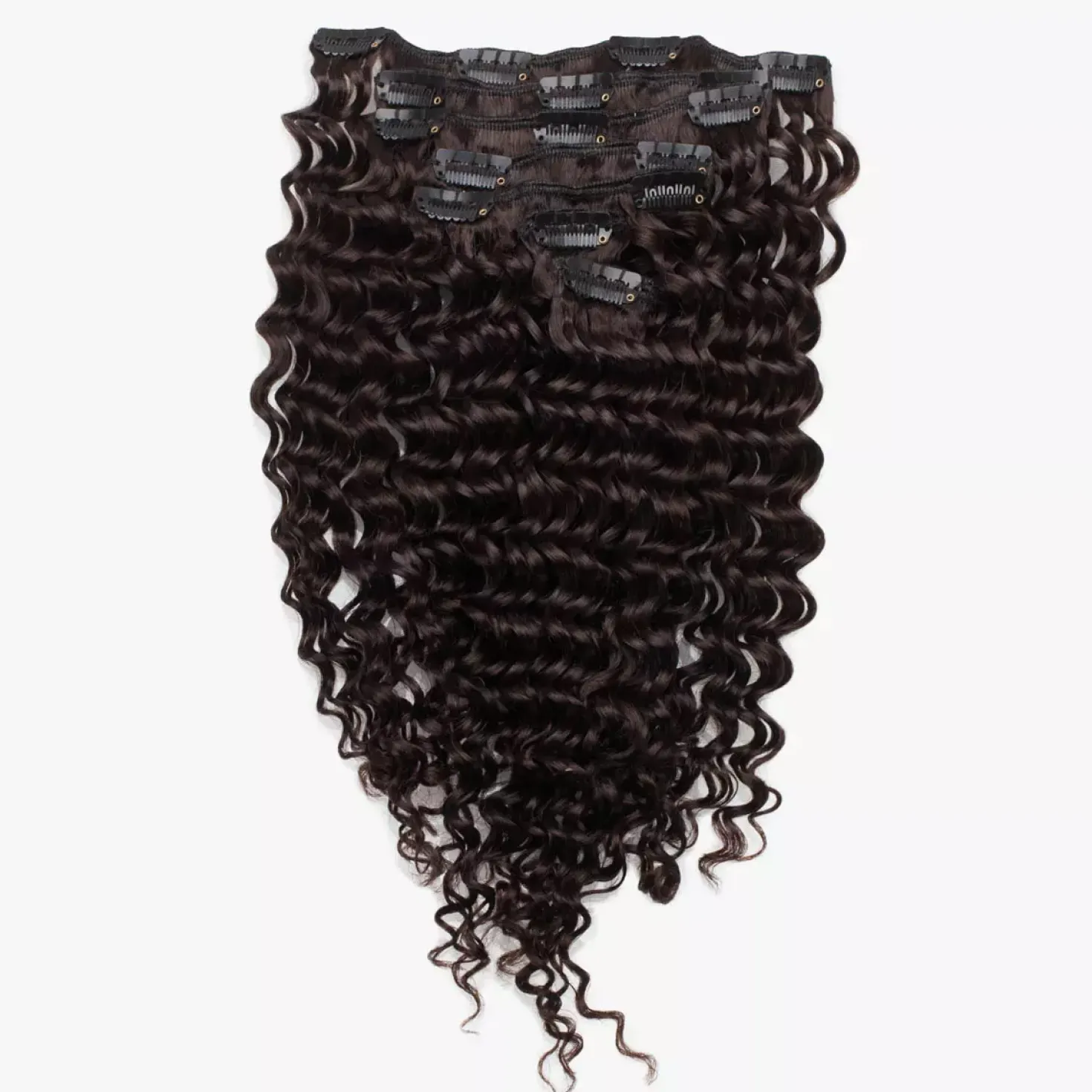 Rapunzel of Sweden Classic Clip-ins Soft Curls / Medium Volume / 7 pieces 40 cm 2.3 Chocolate Brown