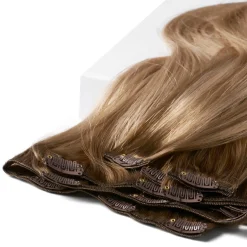 Rapunzel of Sweden Classic Clip-ins Straight / Medium Volume / 7 pieces 40 cm Dark Ashy Blonde Balayage B2.6/10.8