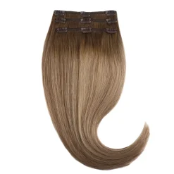 Rapunzel of Sweden Classic Clip-ins Straight / Light Volume / 3 pieces 50 cm Brownish Blonde Balayage B5.0/8.4
