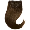 Rapunzel of Sweden Classic Clip-ins Straight / Medium Volume / 7 pieces 40 cm 2.0 Dark Brown