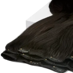 Rapunzel of Sweden Classic Clip-ins Straight / Medium Volume / 7 pieces 40 cm 1.2 Black Brown