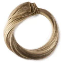Rapunzel of Sweden Premium Tape Extensions Straight / Seamless Tape 4 cm / 8 pieces 50 cm Dark Ashy Blonde Balayage B2.6/10.8