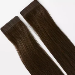 Rapunzel of Sweden Premium Tape Extensions Straight / Classic Tape 4 cm / 8 pieces 50 cm 2.2 Coffee Brown