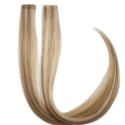 Rapunzel of Sweden Premium Tape Extensions Straight / Mixed Tapes 3 cm / 8 pieces 50 cm M7.3/10.8 Cendre Ash Blonde Mix