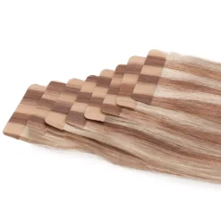 Rapunzel of Sweden Premium Tape Extensions Straight / Classic Tape 4 cm / 8 pieces 50 cm 1.2 Black Brown