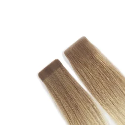 Rapunzel of Sweden Premium Tape Extensions Straight / Mixed Tapes 3 cm / 8 pieces 50 cm Cool Platinum Blonde Balayage B7.3/10.11
