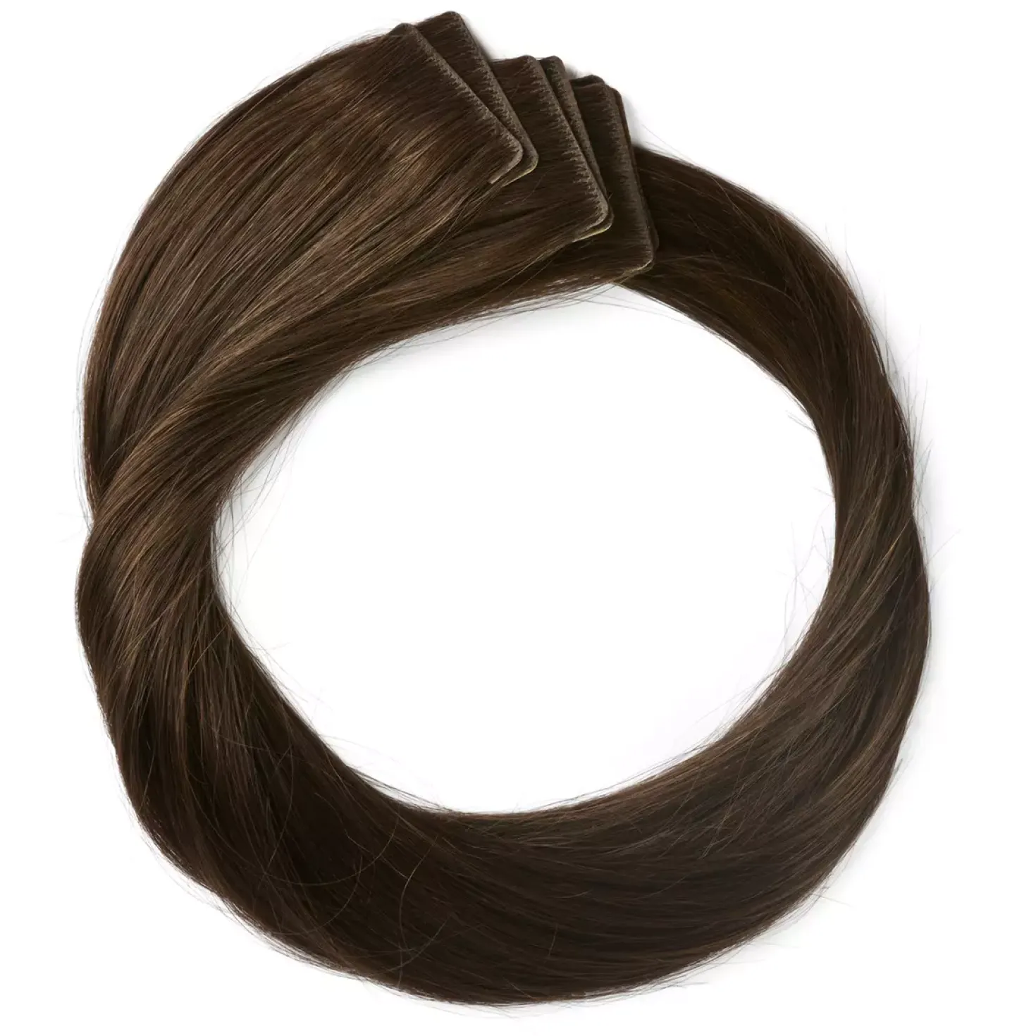 Rapunzel of Sweden Premium Tape Extensions Straight / Seamless Tape 4 cm / 8 pieces50 cm 2.3 Chocolate Brown