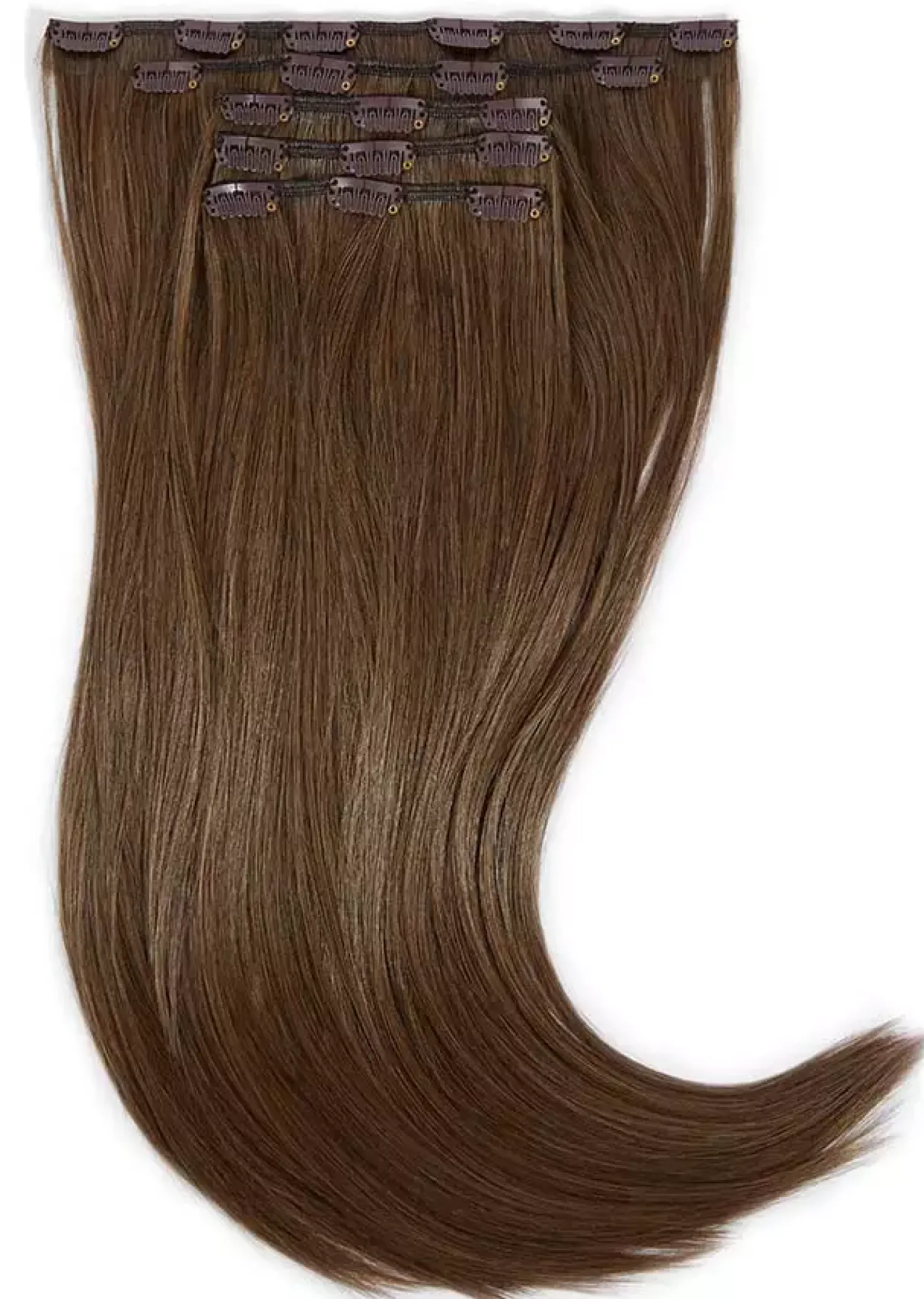 Rapunzel of Sweden Vegan Clip-ins Straight / Medium Volume / 5 pieces50 cm 5.0 Brown