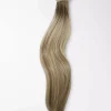 Rapunzel of Sweden Vegan Ponytail Straight / Clip-in / Medium Volume 50 cm M7.3/10.8 Cendre Ash Blonde Mix