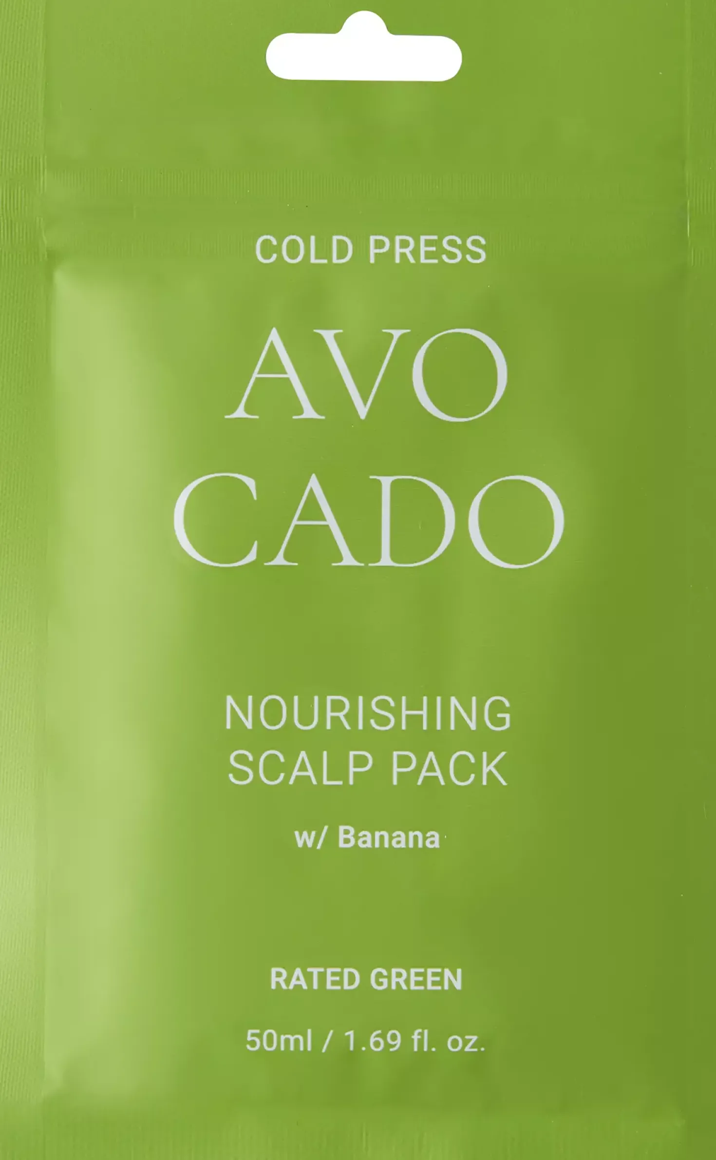 Rated GreenScalp Pack Cold Press Avocado Nourishing Scalp Pack Banana 50 ml