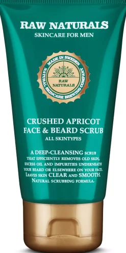 Raw Naturals Crushed Apricot Face & Beard Scrub