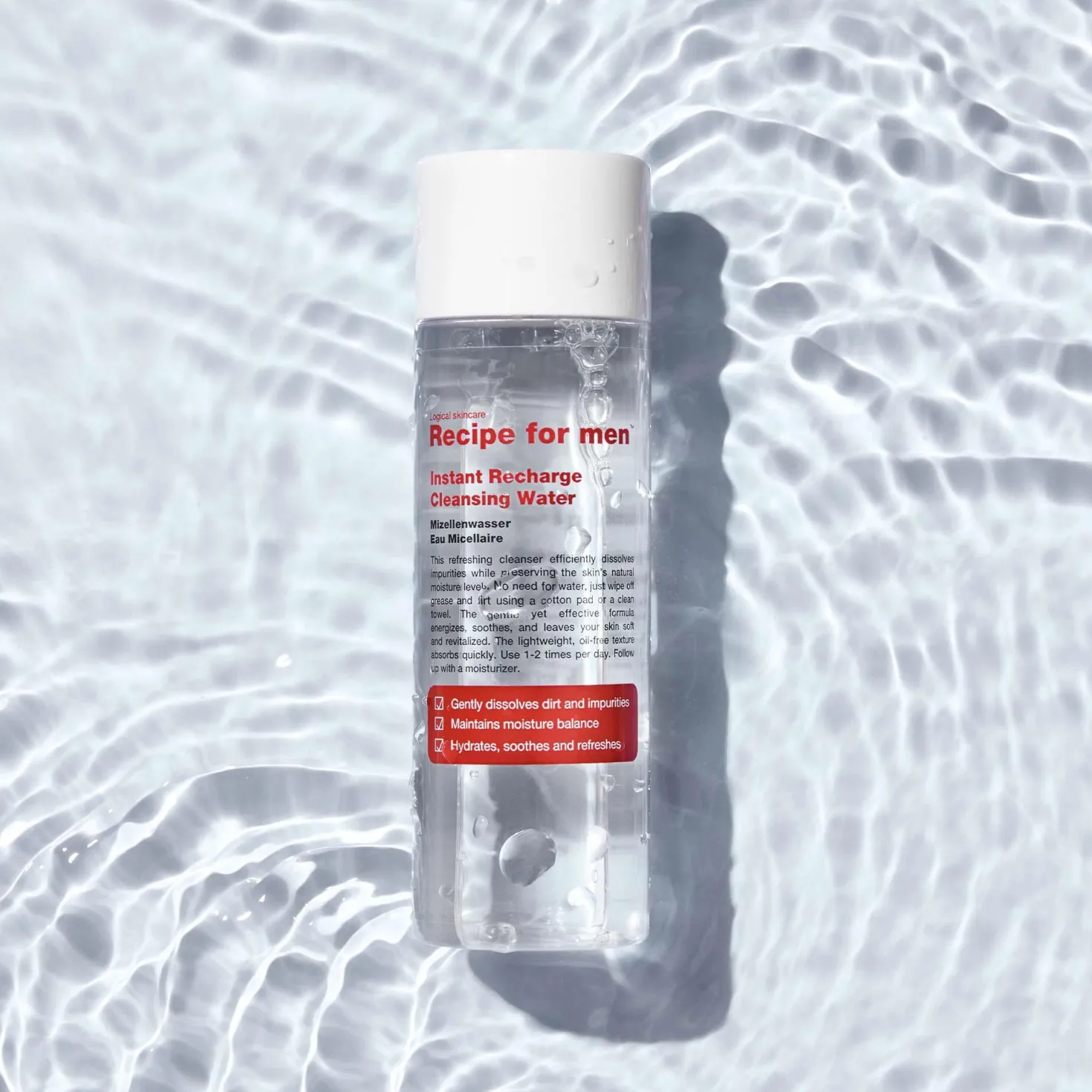 Recipe for men Instant Recharge Cleansing Water 100 ml