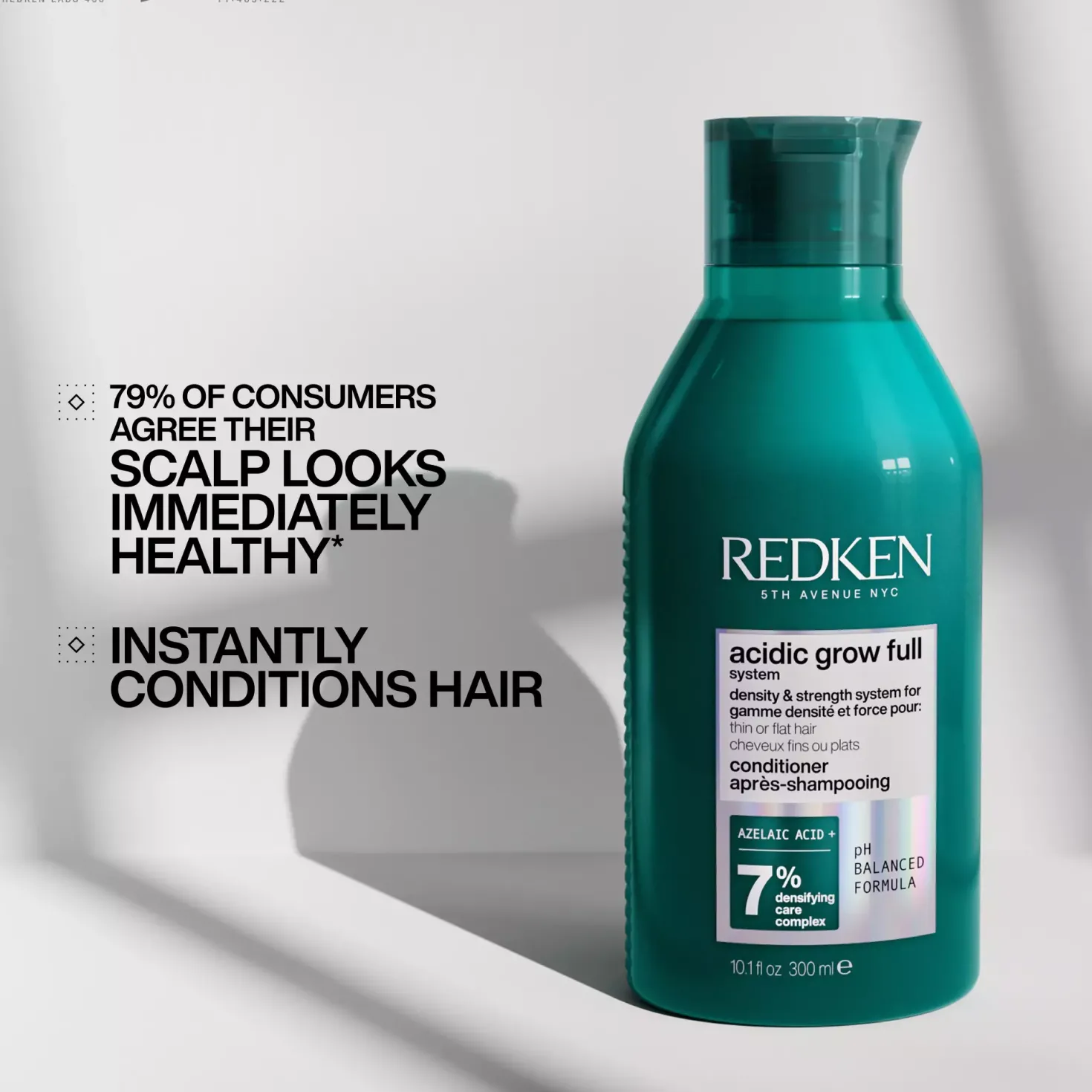 RedkenAcidic Grow Full System Densifying Conditioner for Thin Hair 300 ml
