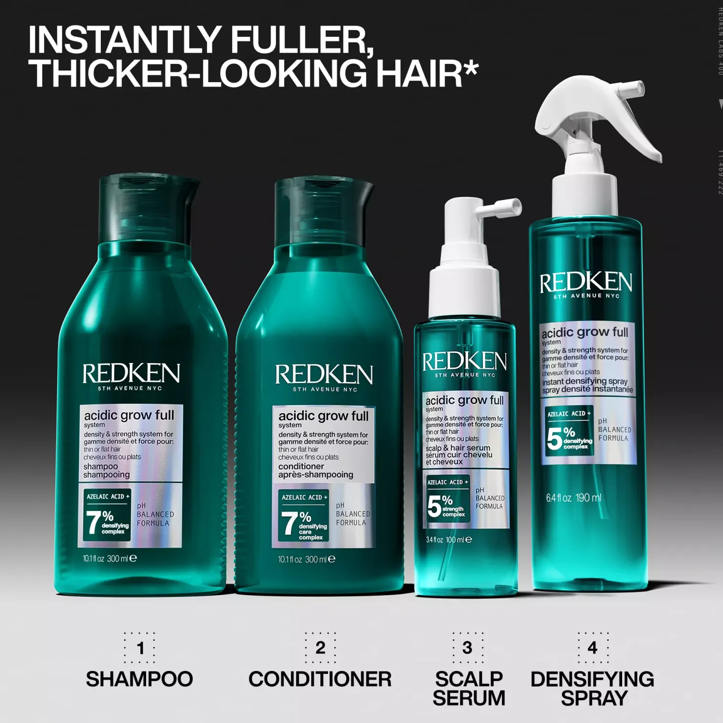 RedkenAcidic Grow Full System Densifying Shampoo 300 ml