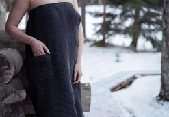 RentoKenno Sarong 85x145 cm Black/Grey