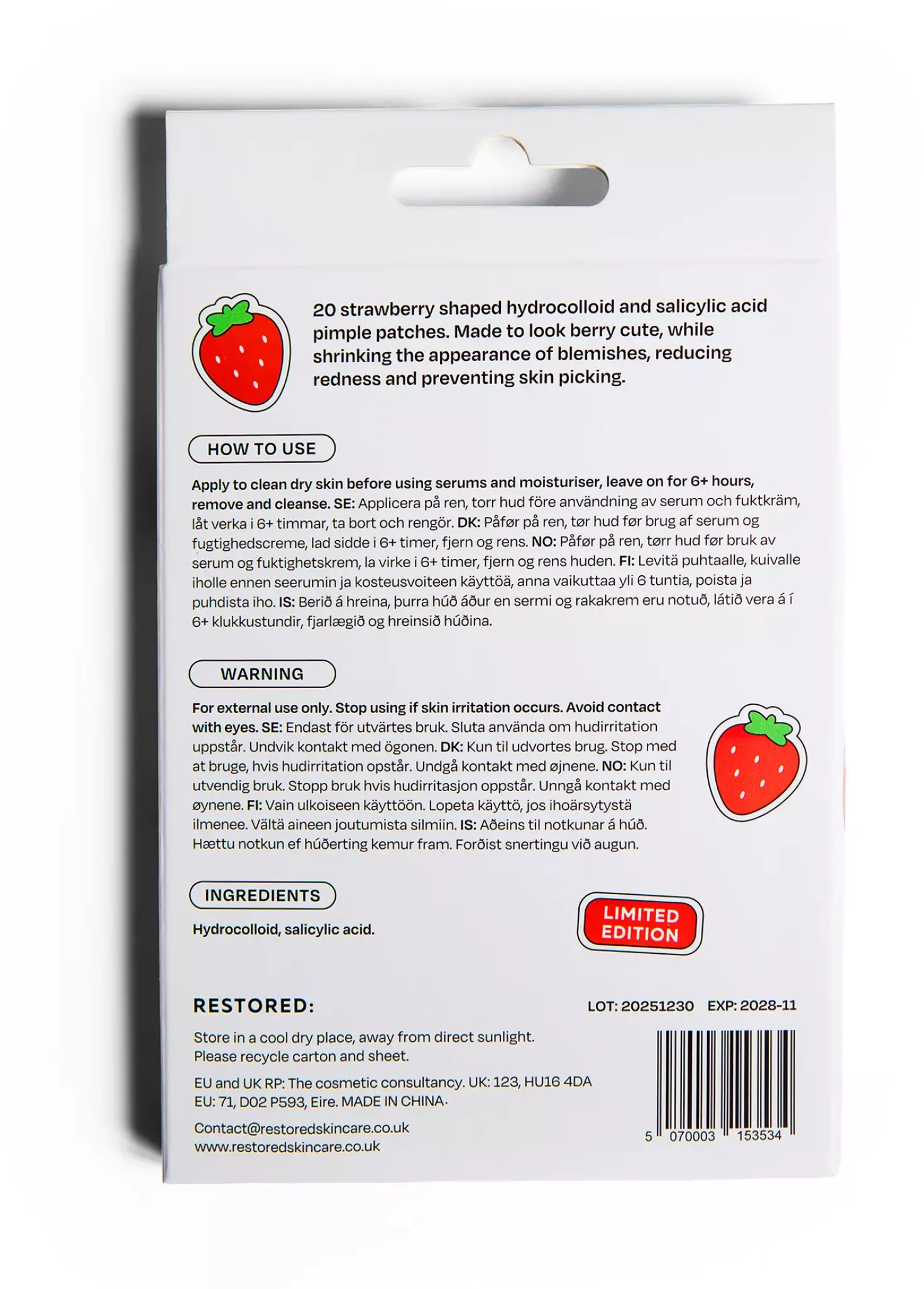 RESTORED: The Strawberry Patch 20 stk