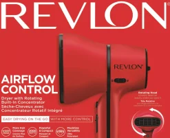 Revlon Tools Airflow Control Dryer With Fixed Concentrator