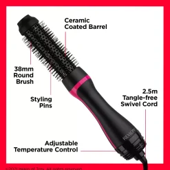 Revlon Tools One-Step Style Booster Round Brush Dryer & Styler RVDR5292UKE