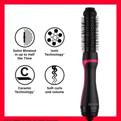 Revlon Tools One-Step Style Booster Round Brush Dryer & Styler RVDR5292UKE