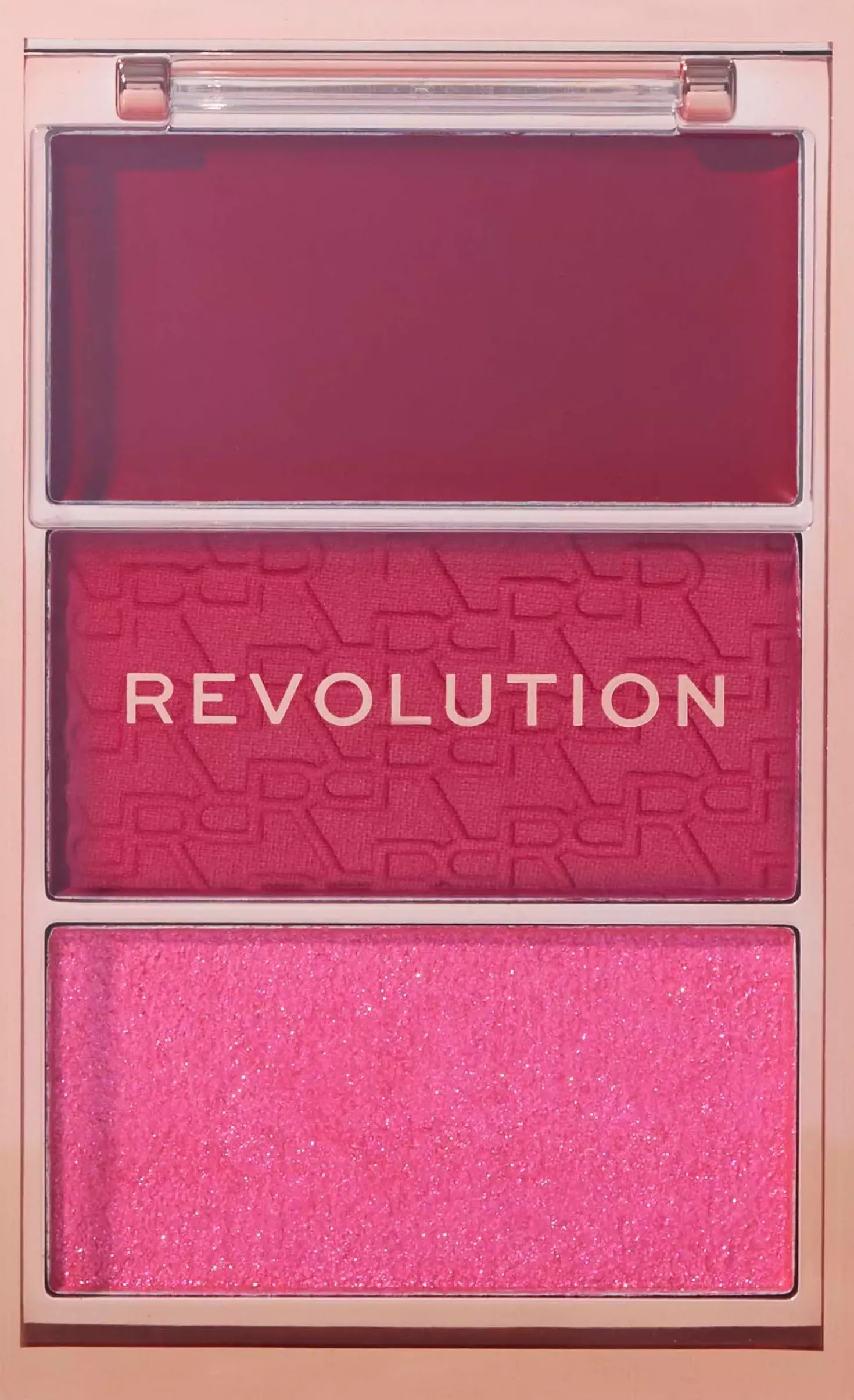 Revolution Beauty London Blush Icon Palette Hot Pink Flag