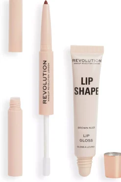 Revolution Beauty London Lip Shape Kit Chauffeur Nude