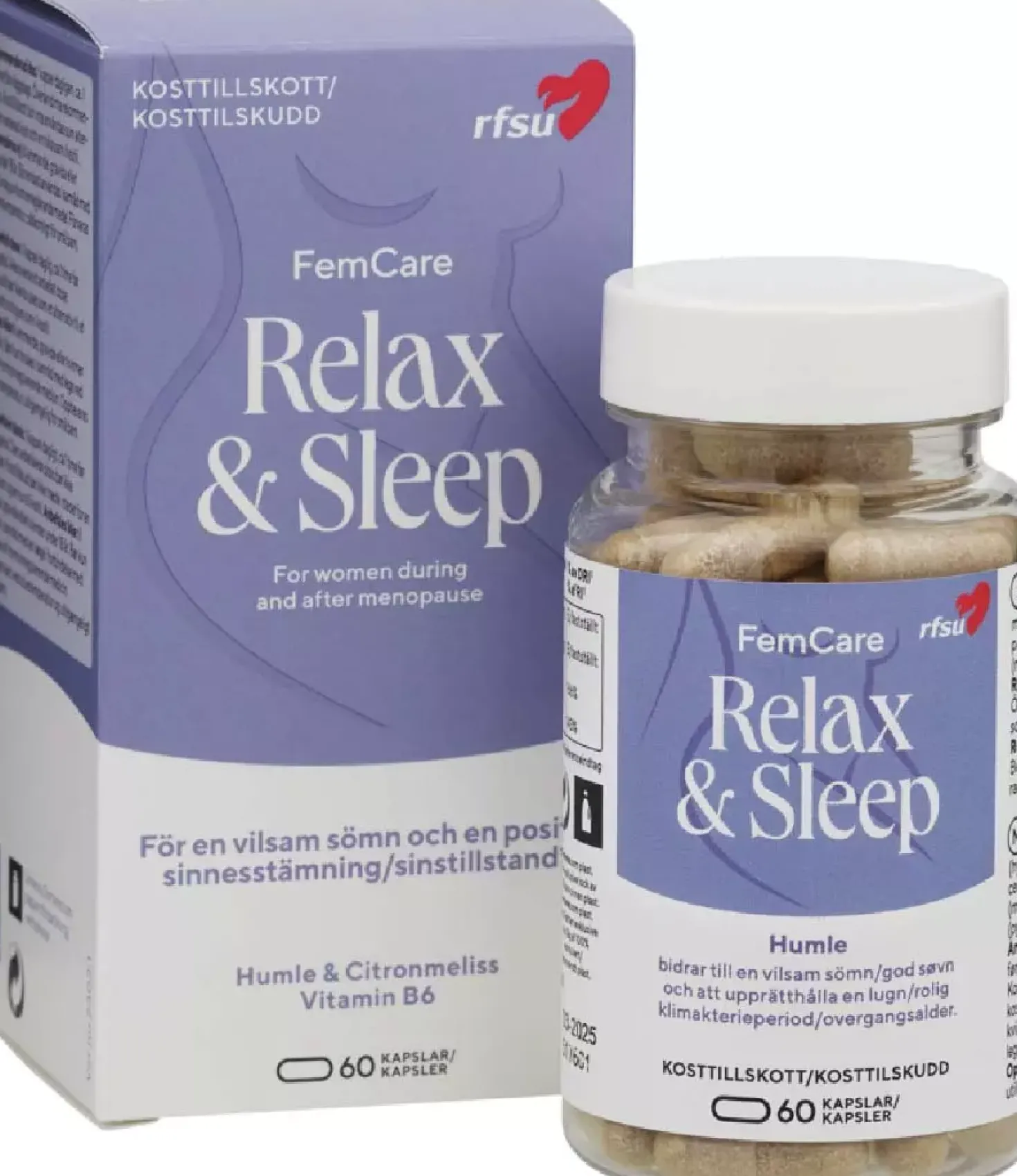 RFSU FemCare Relax & Sleep 60 stk