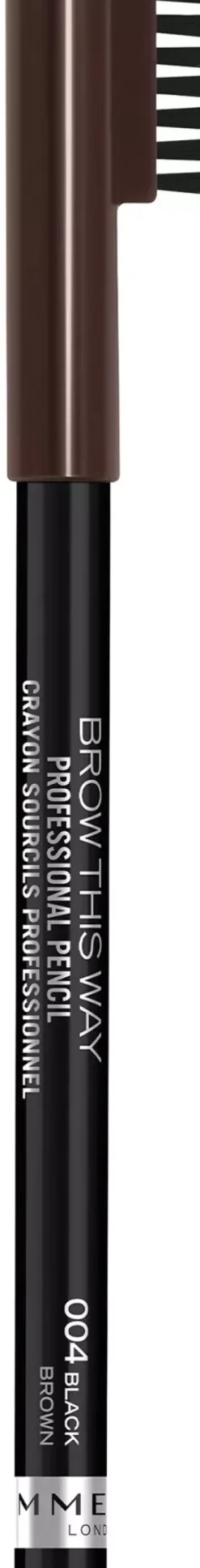 Rimmel Brow This Way Professional Eyebrow Pencil Black Brown 004