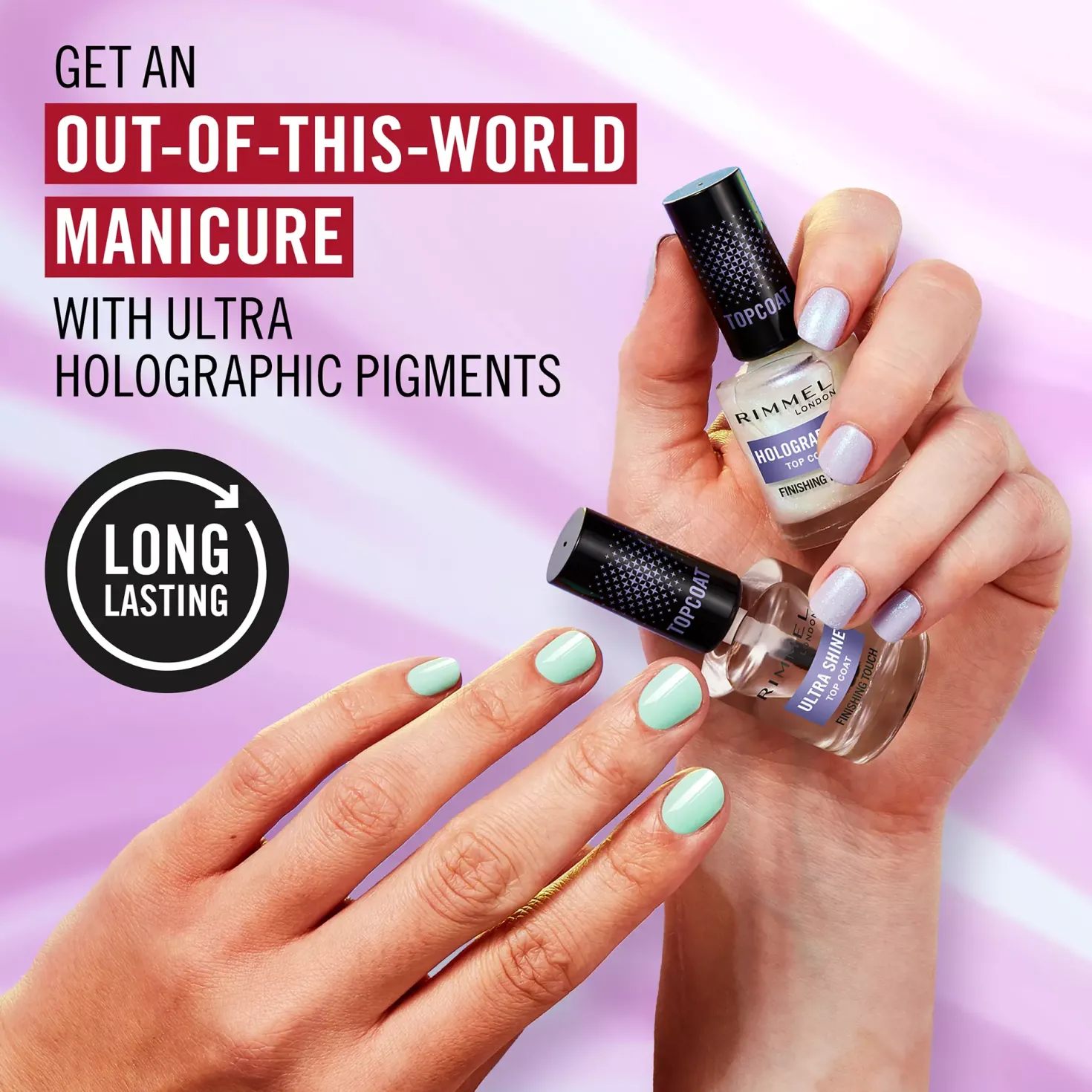 Rimmel Holographic Nail Polish Top Coat 12 ml