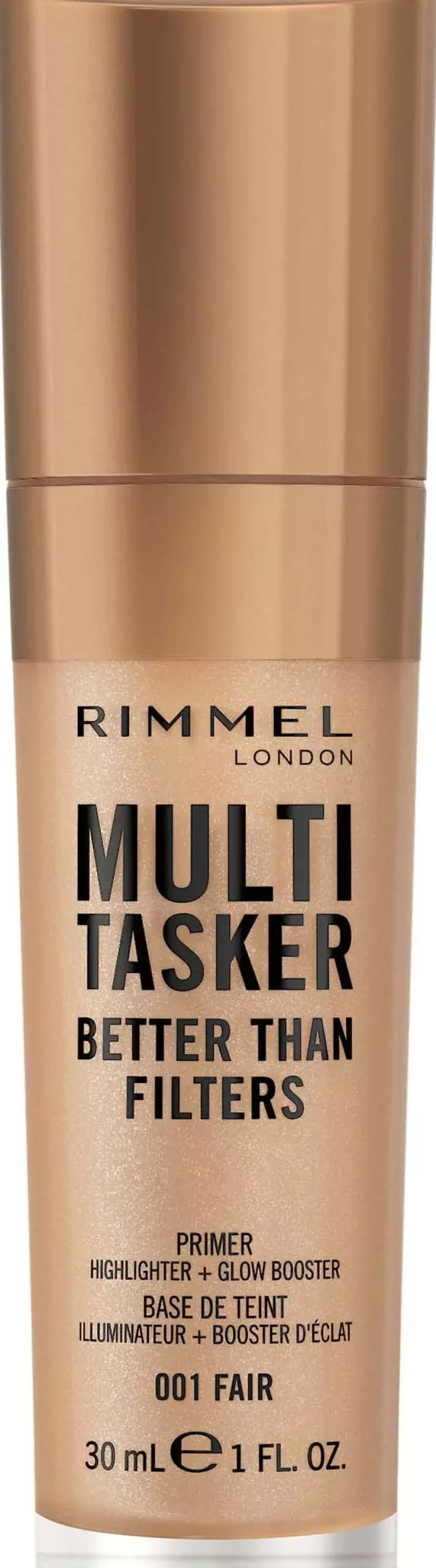 RimmelKind & Free Multi-Tasker Better Than Filters Face Primer Glow Booster and Highlighter 004 Light Medium