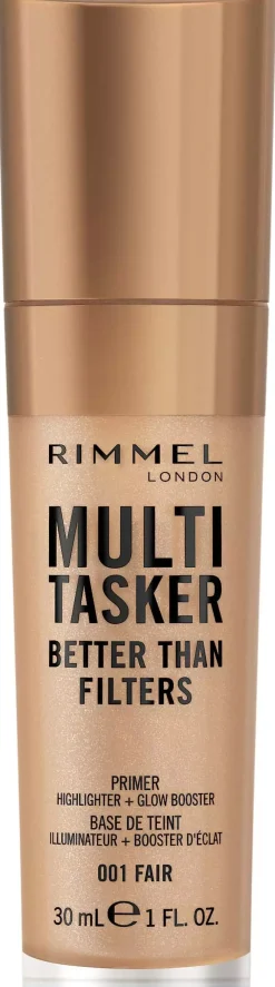 RimmelKind & Free Multi-Tasker Better Than Filters Face Primer Glow Booster and Highlighter 005 Medium