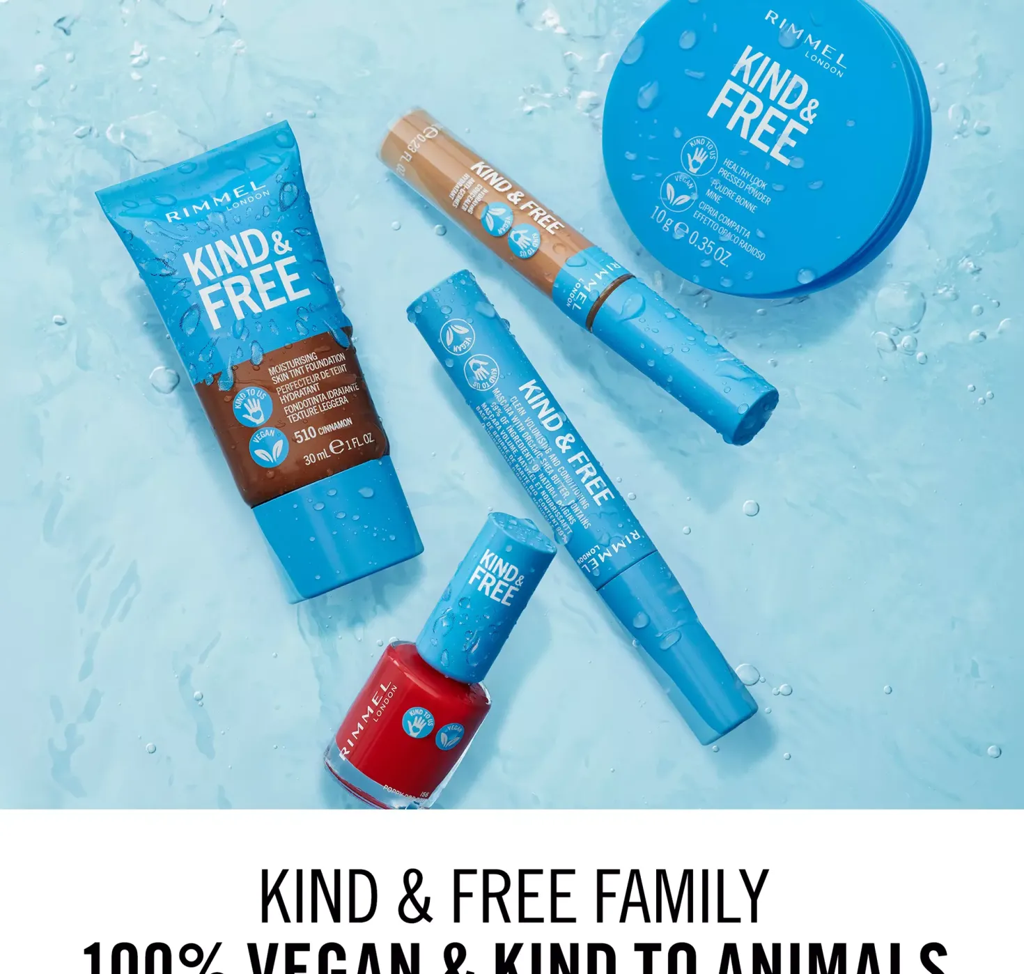 RimmelKind & Free Skin Tint Foundation Rose Vanilla 150
