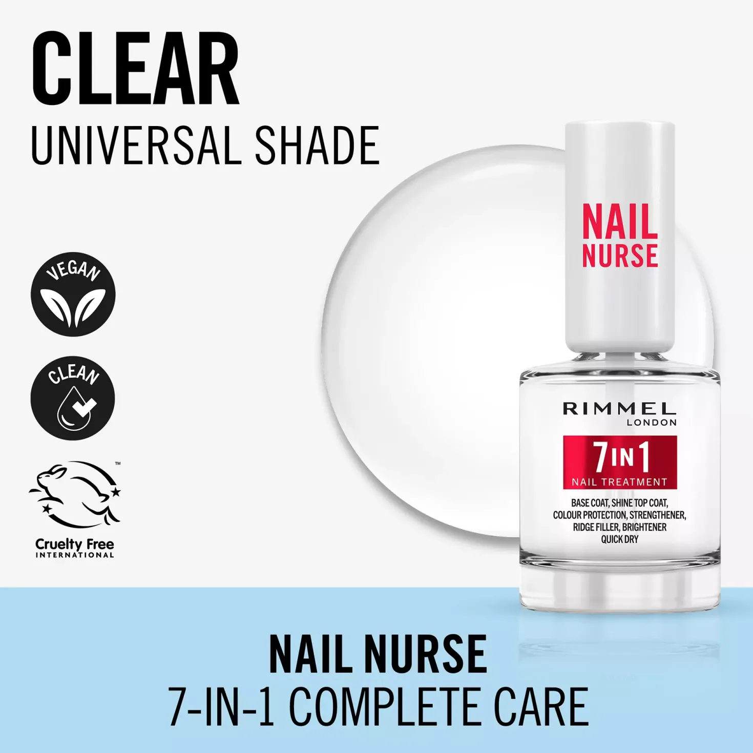 Rimmel Nail Care 7 in 1 Multi Benefit Base & Top Coat 12 ml